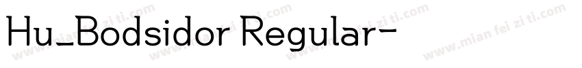 Hu_Bodsidor Regular字体转换